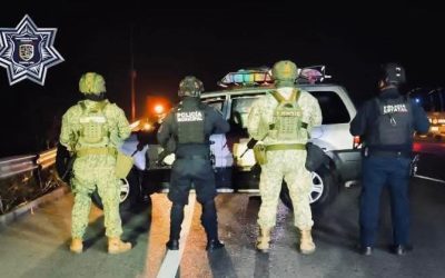 Cae vehículo robado en operativo sobre la México–Tuxpan