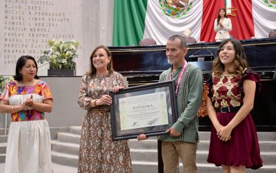 Entrega Congreso a Roberto Mora Gallardo la Medalla al Mérito Ambiental 2026