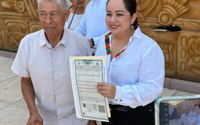 CON EL APOYO DEL GOBIERNO MUNICIPAL MÁS  ADULTOS RECIBEN SUS ACTAS EXTEMPRÁNEAS