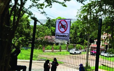PONEN FRENO A MOTOCICLISTAS EN EL ANDADOR DEL PASEO DE LOS ÁLAMOS